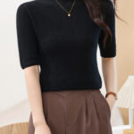 Cashmere Seamless thin short sleeve